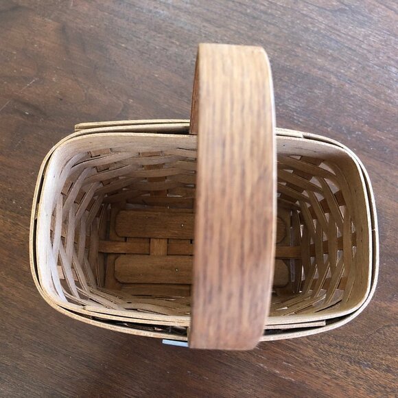 HENN Collector's Society 1997 Limited Edition Mini Shopper Fruitwood Bas… - Picture 11 of 14